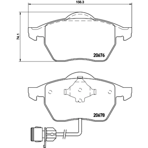 Sada brzdových platničiek kotúčovej brzdy 8DB 355 007-461 /HELLA/ - obr. 3