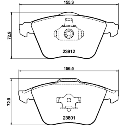 Sada brzdových platničiek kotúčovej brzdy 8DB 355 012-281 /HELLA/ - obr. 3