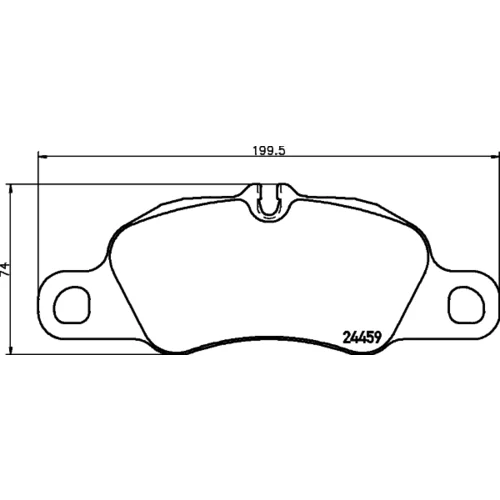 Sada brzdových platničiek kotúčovej brzdy 8DB 355 013-801 /HELLA/ - obr. 3