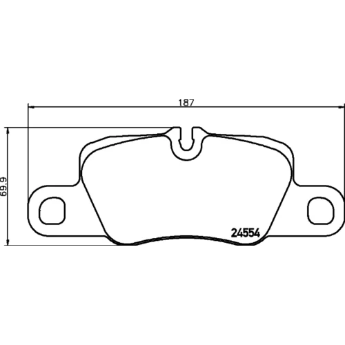 Sada brzdových platničiek kotúčovej brzdy 8DB 355 015-651 /HELLA/ - obr. 3
