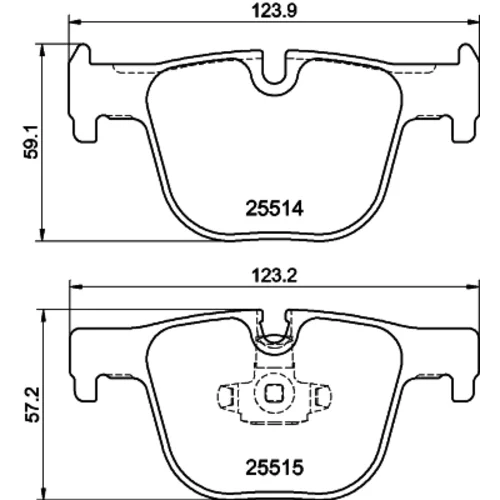 Sada brzdových platničiek kotúčovej brzdy 8DB 355 019-781 /HELLA/ - obr. 3