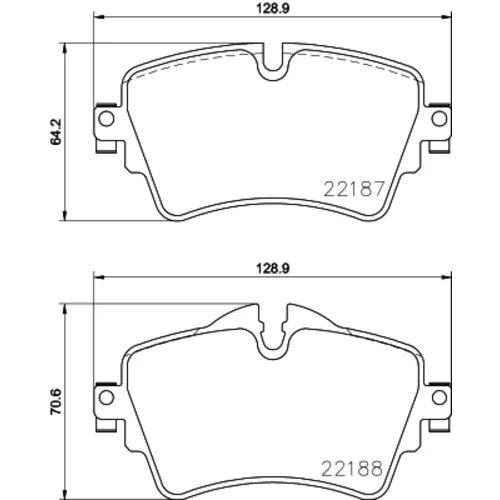Sada brzdových platničiek kotúčovej brzdy 8DB 355 023-091 /HELLA/ - obr. 3