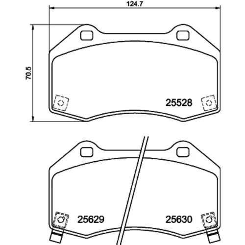 Sada brzdových platničiek kotúčovej brzdy 8DB 355 025-891 /HELLA/ - obr. 3