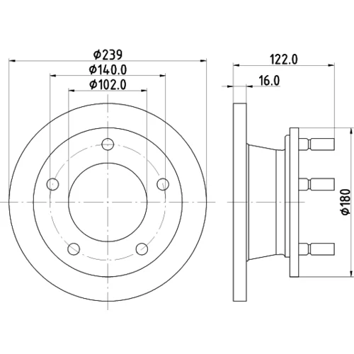 Brzdový kotúč 8DD 355 101-471 /HELLA/ - obr. 3