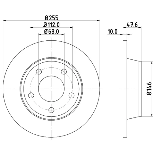 Brzdový kotúč 8DD 355 109-091 /HELLA/ - obr. 3
