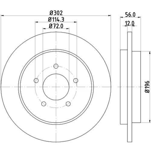 Brzdový kotúč 8DD 355 116-271 /HELLA/ - obr. 3