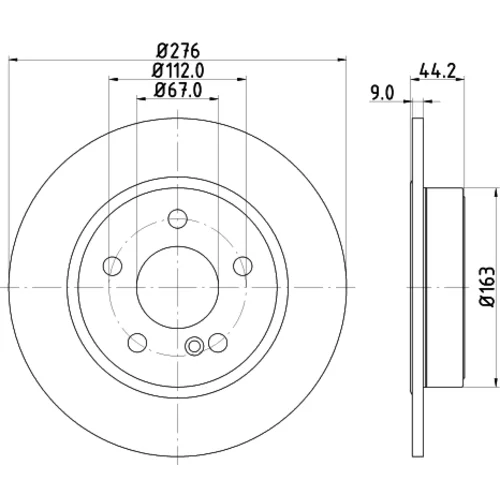 Brzdový kotúč 8DD 355 119-431 /HELLA/ - obr. 3