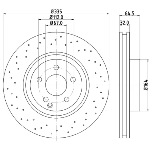 Brzdový kotúč 8DD 355 128-871 /HELLA/ - obr. 3