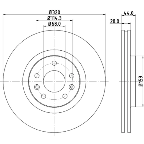 Brzdový kotúč 8DD 355 129-111 /HELLA/ - obr. 3