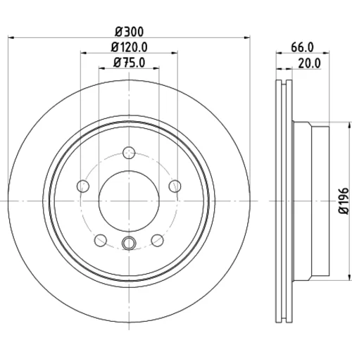 Brzdový kotúč 8DD 355 129-331 /HELLA/ - obr. 3