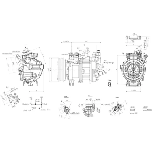 Kompresor klimatizácie 8FK 366 200-481 /HELLA/ - obr. 5