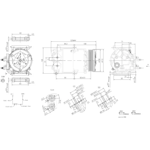 Kompresor klimatizácie 8FK 366 200-571 /HELLA/ - obr. 5