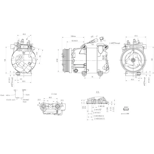Kompresor klimatizácie 8FK 366 201-041 /HELLA/ - obr. 5