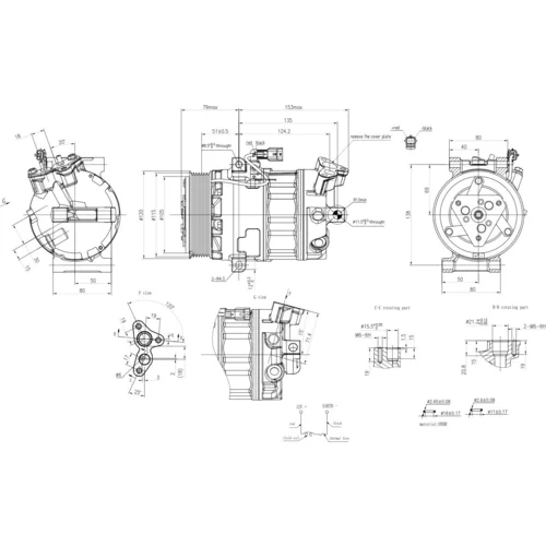 Kompresor klimatizácie 8FK 366 201-341 /HELLA/ - obr. 5