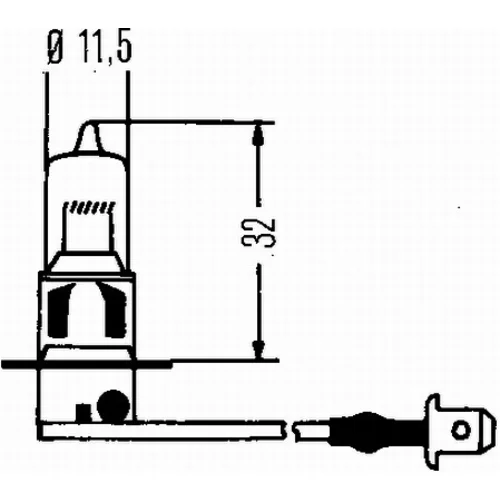 Žiarovka pre hlavný svetlomet 8GH 002 090-481 /HELLA/ - obr. 1