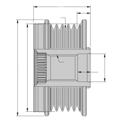 Voľnobežka alternátora 9XU 358 038-031 /HELLA/ - obr. 1