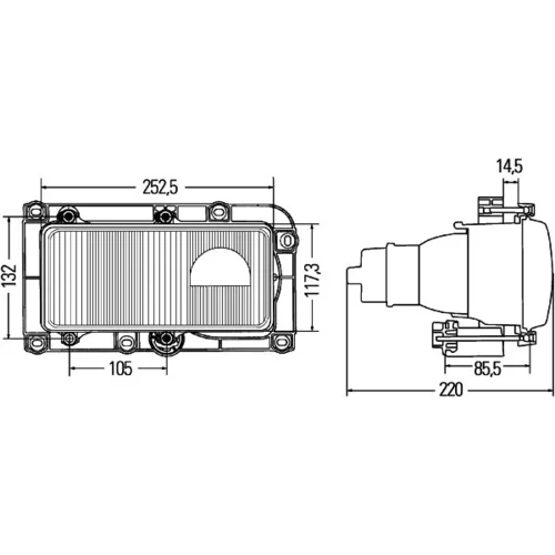 Hlavný svetlomet 1DL 007 872-027 /HELLA/ - obr. 1