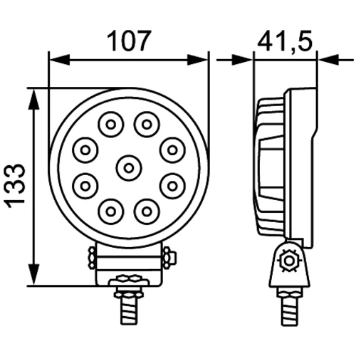 Pracovný svetlomet 1G0 357 101-012 /HELLA/ - obr. 3
