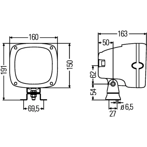Pracovný svetlomet 1GA 996 142-141 /HELLA/ - obr. 3