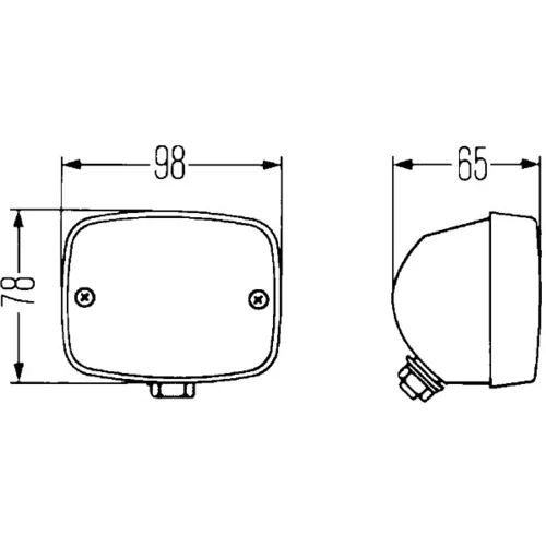 Zadné hmlové svetlo 2NE 003 030-167 /HELLA/ - obr. 2