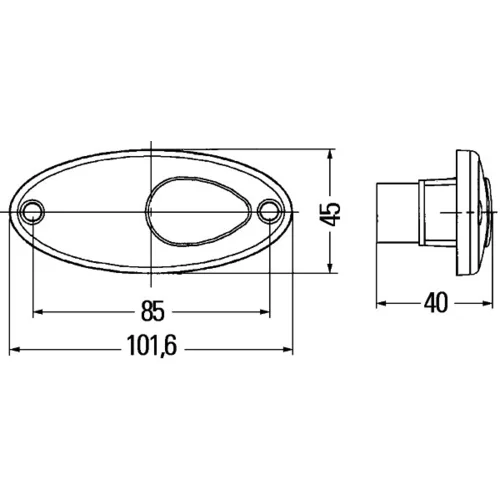 Bočné obrysové svetlo 2PS 964 295-007 /HELLA/ - obr. 1