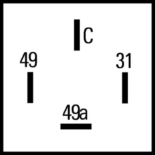 Prerušovač smerových svetiel 4DW 009 492-111 /HELLA/ - obr. 2