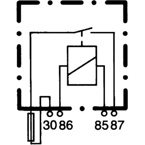 Relé pracovného prúdu 4RA 003 530-001 /HELLA/ - obr. 1