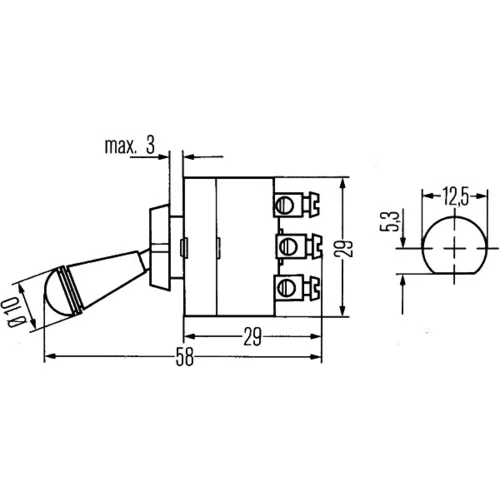 Spínač 6FG 002 312-001 /HELLA/ - obr. 1