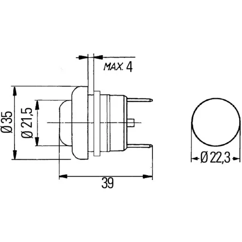 Spínač zapaľovania/štartu 6JF 001 571-041 /HELLA/ - obr. 1