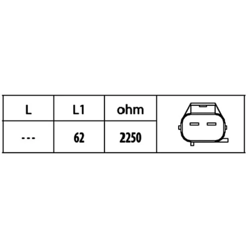 Snímač impulzov kľukového hriadeľa 6PU 009 146-551 /HELLA/ - obr. 1