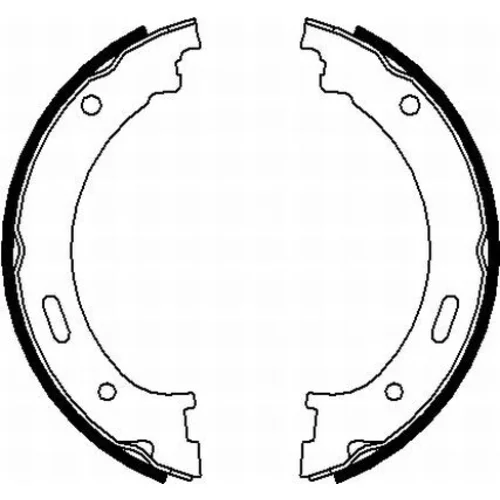 Sada brzd. čeľustí parkov. brzdy 8DA 355 050-901 /HELLA/ - obr. 1