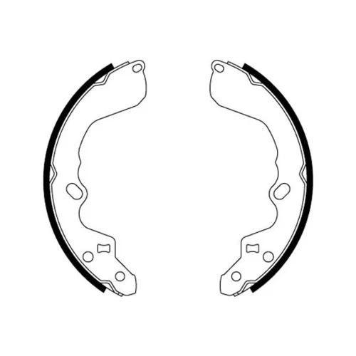 Sada brzdových čeľustí 8DB 355 000-491 /HELLA/ - obr. 1