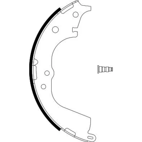 Sada brzdových čeľustí 8DB 355 002-181 /HELLA/ - obr. 1