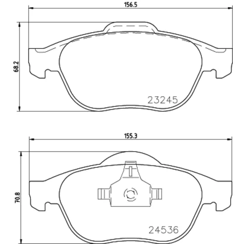 Sada brzdových platničiek kotúčovej brzdy 8DB 355 009-101 /HELLA/ - obr. 3