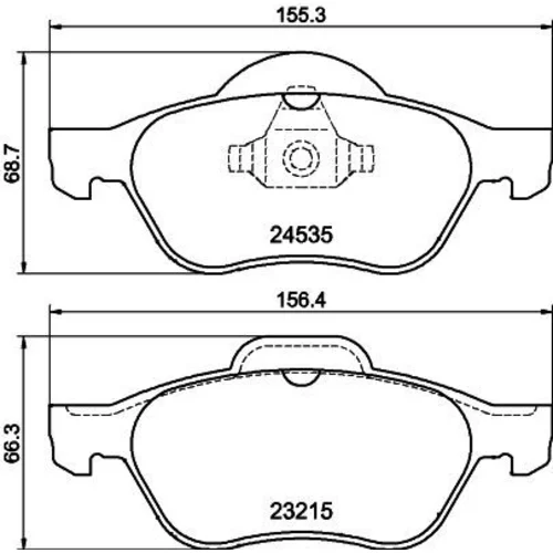 Sada brzdových platničiek kotúčovej brzdy 8DB 355 013-271 /HELLA/ - obr. 3