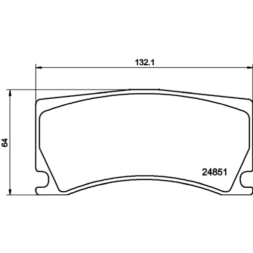 Sada brzdových platničiek kotúčovej brzdy 8DB 355 014-101 /HELLA/ - obr. 3