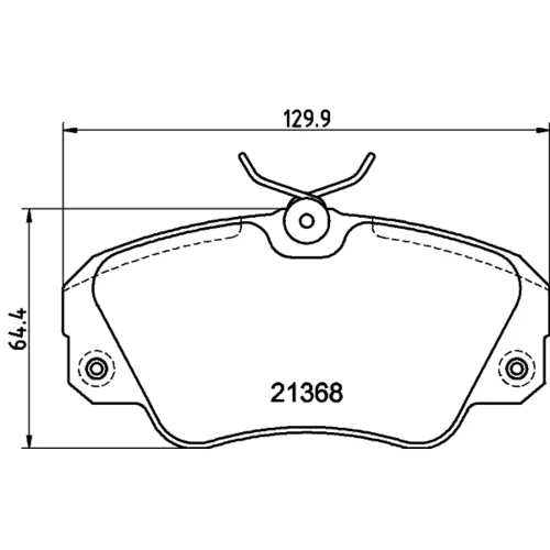 Sada brzdových platničiek kotúčovej brzdy 8DB 355 017-771 /HELLA/ - obr. 3