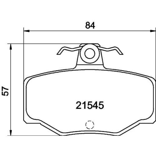 Sada brzdových platničiek kotúčovej brzdy 8DB 355 018-021 /HELLA/ - obr. 3