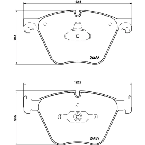 Sada brzdových platničiek kotúčovej brzdy 8DB 355 020-121 /HELLA/ - obr. 3