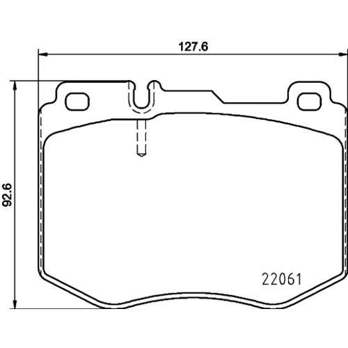 Sada brzdových platničiek kotúčovej brzdy 8DB 355 021-671 /HELLA/ - obr. 3