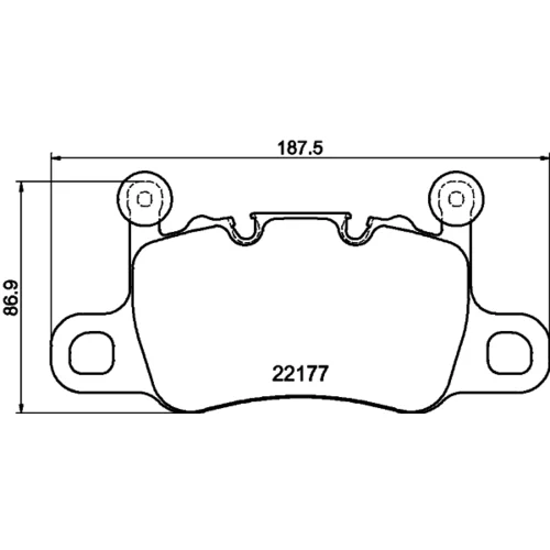 Sada brzdových platničiek kotúčovej brzdy HELLA 8DB 355 044-741