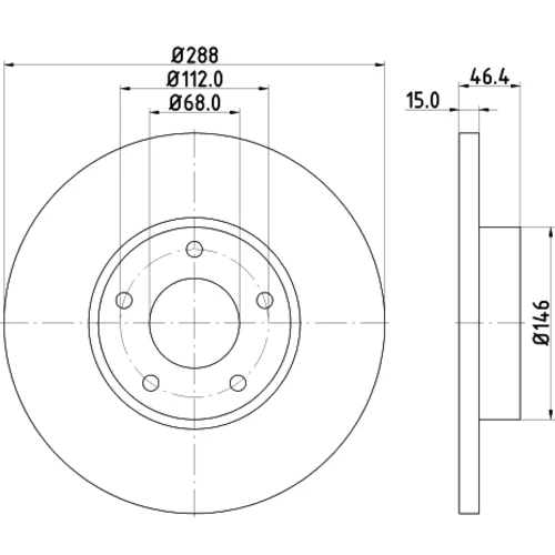 Brzdový kotúč 8DD 355 102-781 /HELLA/ - obr. 3
