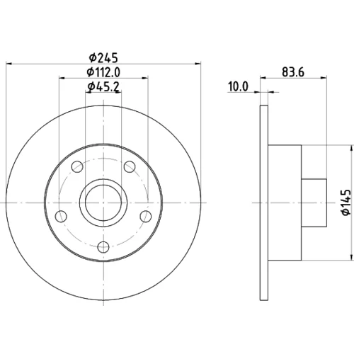 Brzdový kotúč 8DD 355 104-231 /HELLA/ - obr. 3