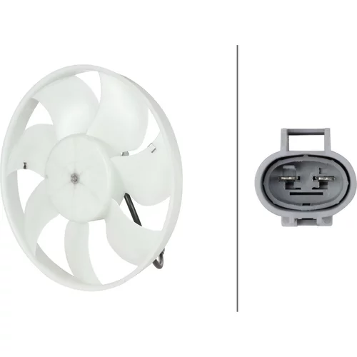 Ventilátor chladenia motora HELLA 8EW 366 420-381