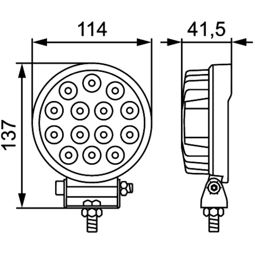 Pracovný svetlomet 1G1 357 105-022 /HELLA/ - obr. 3