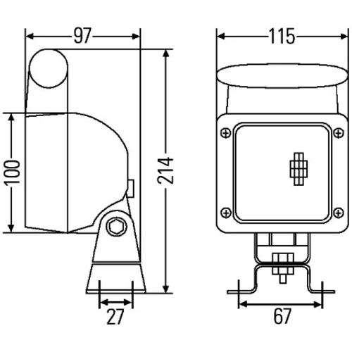 Pracovný svetlomet 1GA 007 506-021 /HELLA/ - obr. 3