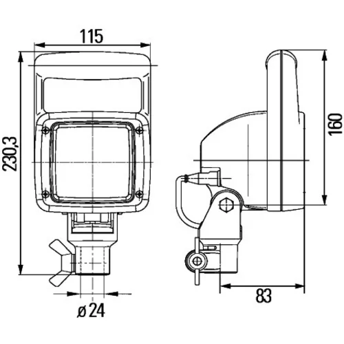 Pracovný svetlomet 1GA 007 506-681 /HELLA/ - obr. 3