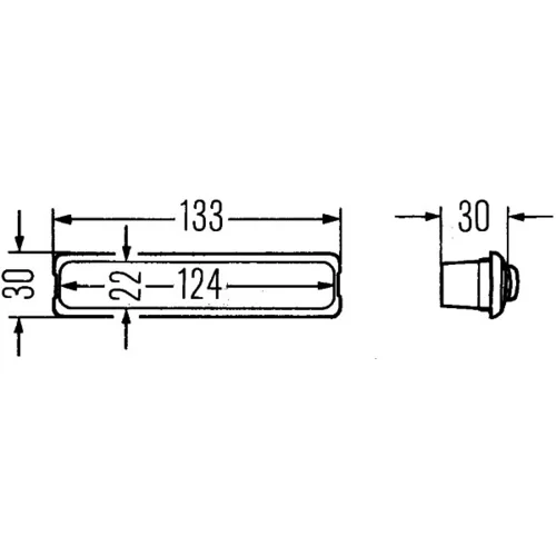 Vnútorné svetlo 2JA 001 357-002 /HELLA/ - obr. 1