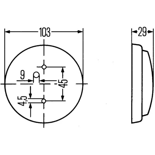 Vnútorné svetlo 2JA 003 231-001 /HELLA/ - obr. 1