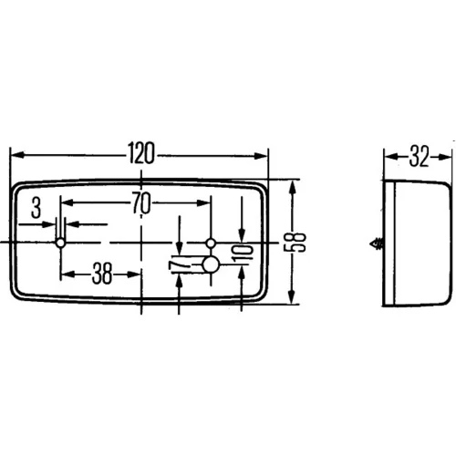 Bočné obrysové svetlo 2PS 002 727-001 /HELLA/ - obr. 2
